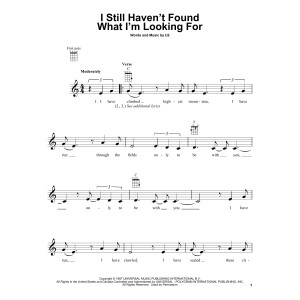 I Still Haven't Found What I'm Looking For